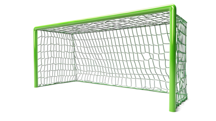 football goal net isolated on white backgrounds.PNG