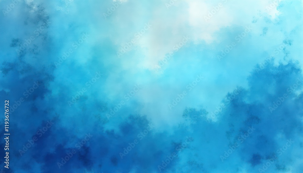 Aufkleber azure blue watercolor texture background. abstract design with vibrant colors. hand-painted effect. 