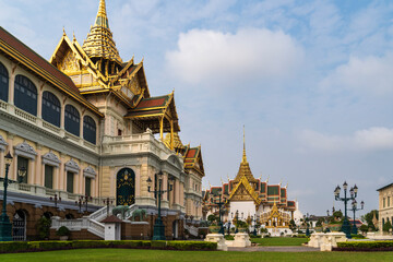 Naklejka premium Grand Palace and the Temple of the Emerald Buddha - Wat Phra Kaew