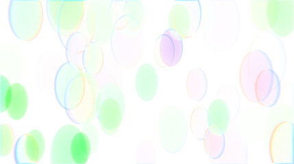 soft colored bokeh lights effect on transparent PNG background for festive overlays, digital designs, creative visuals, and artistic decoration projects