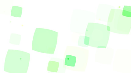 translucent green and yellow bokeh square light shapes on transparent PNG background for creative overlays, modern designs, and digital artistic projects