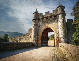 Obraz premium Medieval Castle Door