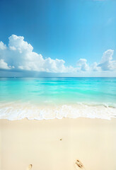 Beach with turquoise waters and soft golden sand