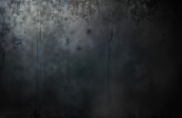 Obraz premium Dark grunge concrete wall texture background. Abstract industrial style wall. Rough surface with deep scratches, discoloration. Ideal for various design projects. Stylish, vintage look. Suitable for