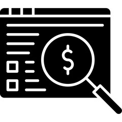 Financial Analysis icon single vector illustration