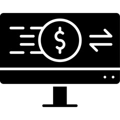 Online Transactions icon single vector illustration