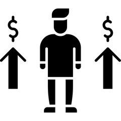Personal Income icon single vector illustration