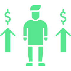 Personal Income icon single vector illustration