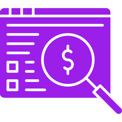 Financial Analysis icon single vector illustration