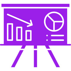 Financial Statistics icon single vector illustration