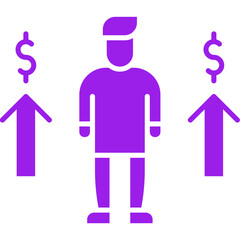 Personal Income icon single vector illustration
