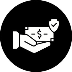 Cash Secured Financing icon single vector illustration