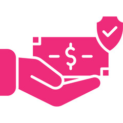 Cash Secured Financing icon single vector illustration