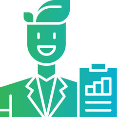 Business Analyst icon single vector illustration