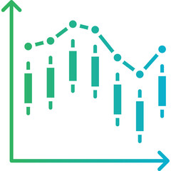 Stock Market icon single vector illustration