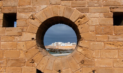 architecture of the beautiful city of Essaouira in west Morocco
