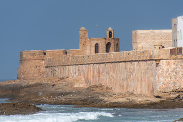 architecture of the beautiful city of Essaouira in west Morocco