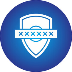 Security Token icon single vector illustration
