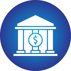 Bank icon single vector illustration