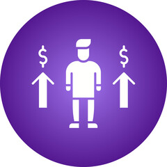 Personal Income icon single vector illustration