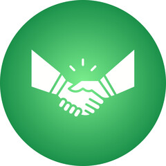 Partnership icon single vector illustration