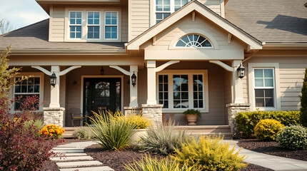 Luxury Home Exterior: Modern Architectural Design and Landscaping