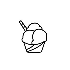 ice cream outline