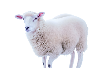 sheep isolated on white