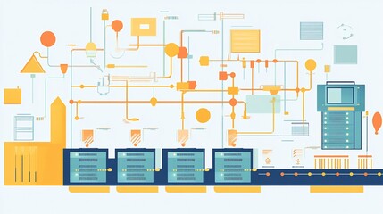 Scalability workflows depicted highlighting dynamic load balancing and server optimization to manage increasing demands
