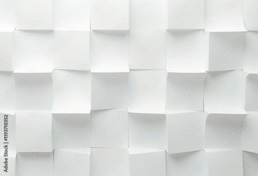 Aufkleber White Background with Minimalist Design and Plain Backdrop