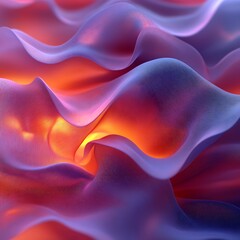 Obraz premium Dreamy fluid pastel lines forming organic shapes and patterns photos