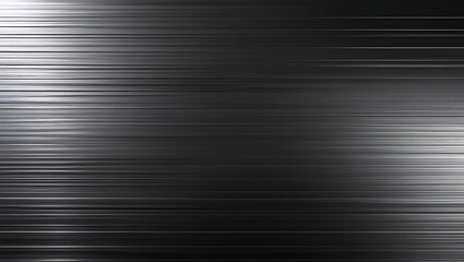 Obraz premium Elegant Metallic Texture with Polished Horizontal Lines and Gradient Light Reflection.