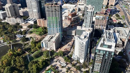 rainey street skyscrapers austin texas