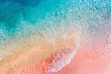 Obraz premium Streams of color descend, creating vibrant trails in the water