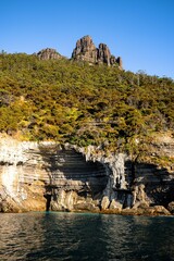 cliffs oon the coastline