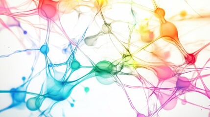 Vivid abstract of neural connections