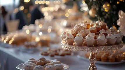 A table adorned with personalized party favors and thematic decorations, adding a special touch.