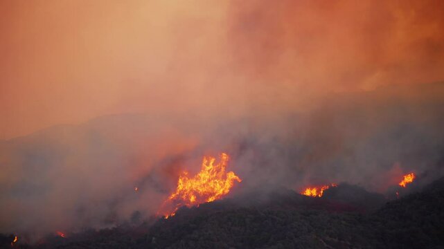 Footage from the January 7, 8, 9, 2025 Malibu wildfire shows brave helicopters battling fierce flames in stunning, capturing the dramatic and breathtaking efforts in Los Angeles