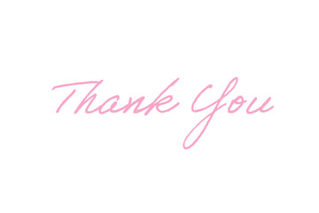 Elegant Vector Thank You Card with Minimalist Design in CMYK Color Mode