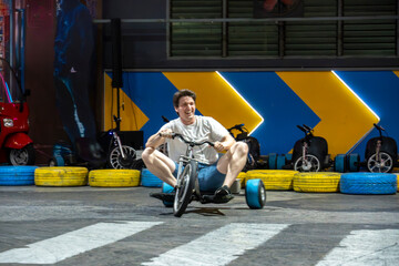 bangkok, thailand - Dec 22 2024: Drift triking in Bangkok thailand © Allison