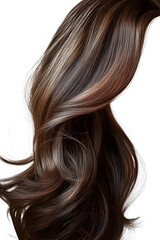 Fototapeta premium hair without face isolated in white background