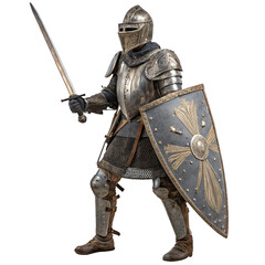  knight isolated on transparent background.