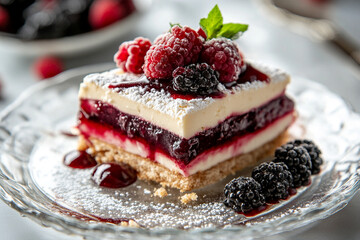 Raspberry cheesecake generative AI