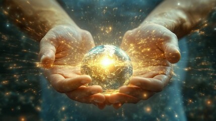 God Created the Universe by Sweeping Over the Waters and Declaring, Let There Be Light,