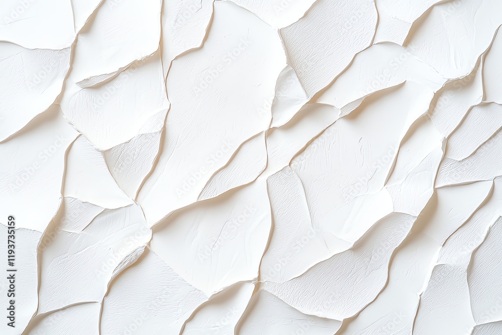 Poster an abstract pattern of textured white paper, creating a visually appealing backdrop. the soft folds 