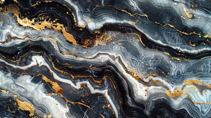 Obraz premium A luxurious marble texture background with white and gold veins, offering an elegant and upscale aesthetic for premium designs