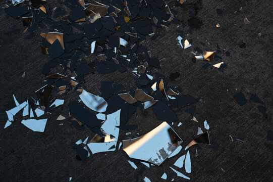 broken glass mirror background