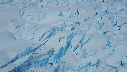 Antarctica view. Seascape and landscape of Antarctica. Glaciers and Southern Ocean. Expedion and science.