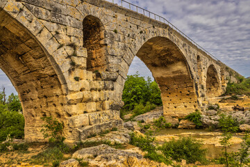 Color stock image of Pont Julien, Provence, France
