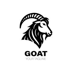 Goat Logo. Goat Logo Design. Goat Logo Brand. Goat Logo Vector Design Isolated on White Background